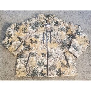 Game Guard Desert Camo Jacket Men's XL Full Zip Fleece Hunting Cactus NWT